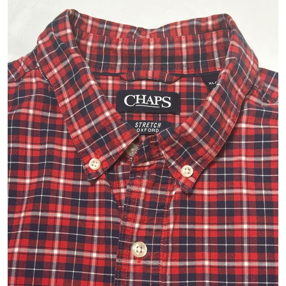Chaps Men's Oxford Stretch LS Button Down Classic Shirt XL